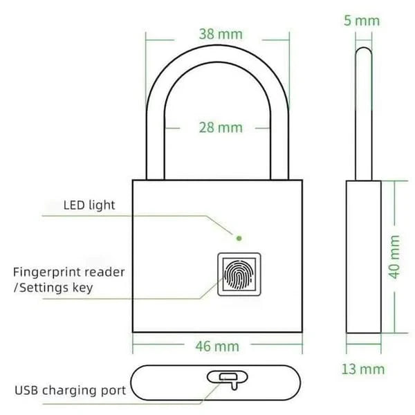 Smart Fingerprint Padlock