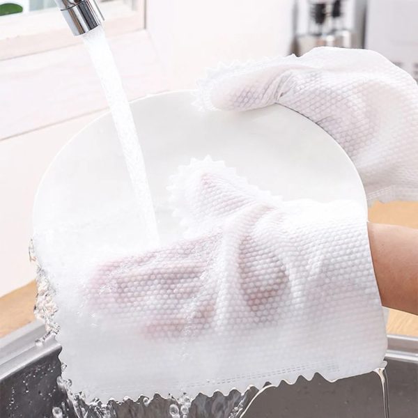 10pcs Reusable Household Cleaning Gloves, Multipurpose Non-waterproof Pvc Gloves