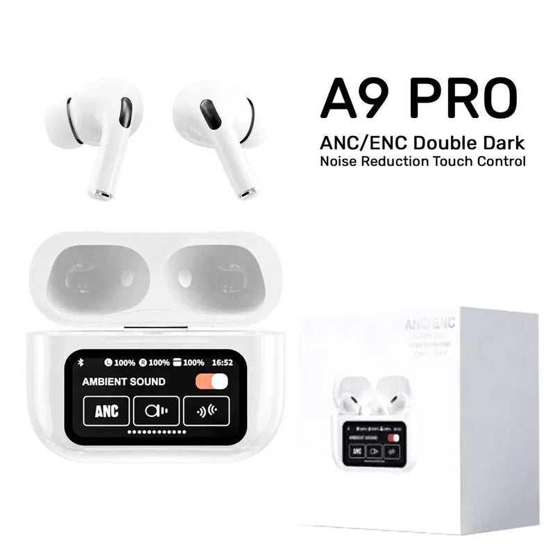 A9 Pro Airpods Anc/enc Touch Screen Wireless Earbuds | A9 Airpods Pro | Best Quality Airpods