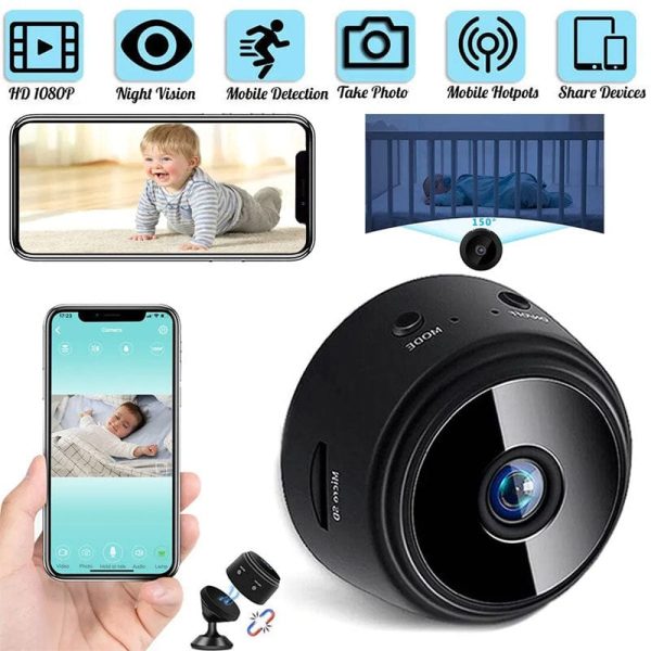 A9 Mini Security Surveillance Camera | Wifi Recorder Hd Video Home Camcorder Night Vision