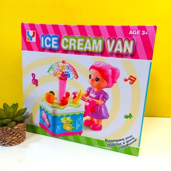 Cute Doll Ice Cream Cart With Music & Lights