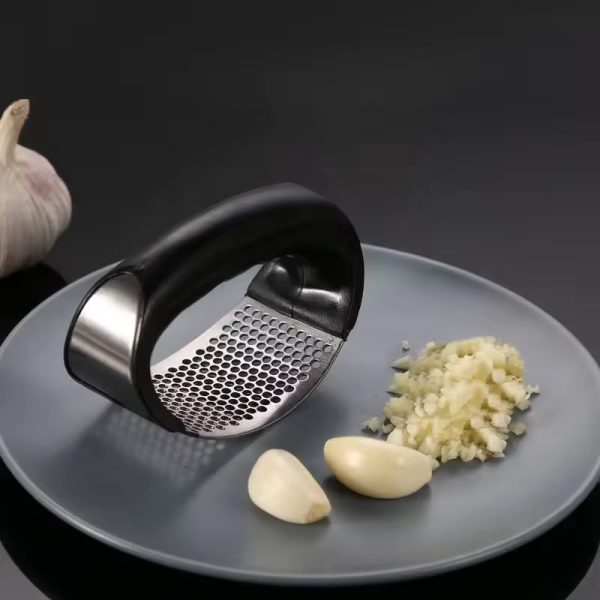 Garlic Press Rocker – Stainless Steel Garlic Press, Versatile Garlic Crusher, Easy To Use And Store Garlic Mincer