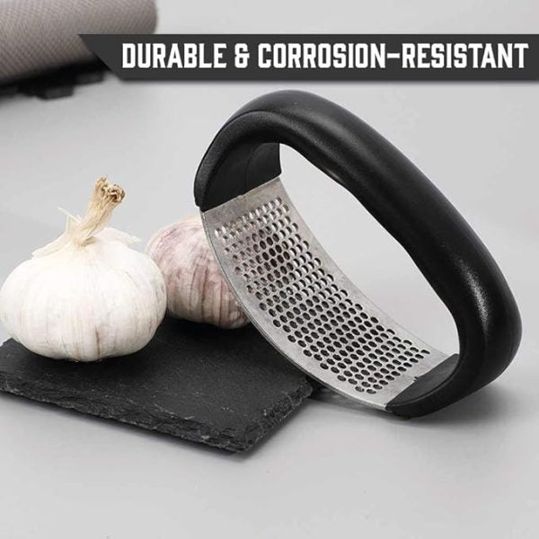 Garlic Press Rocker – Stainless Steel Garlic Press, Versatile Garlic Crusher, Easy To Use And Store Garlic Mincer