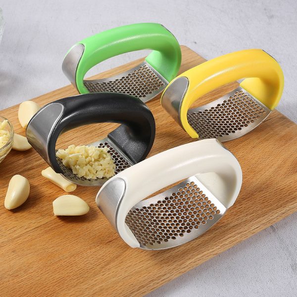 Garlic Press Rocker – Stainless Steel Garlic Press, Versatile Garlic Crusher, Easy To Use And Store Garlic Mincer