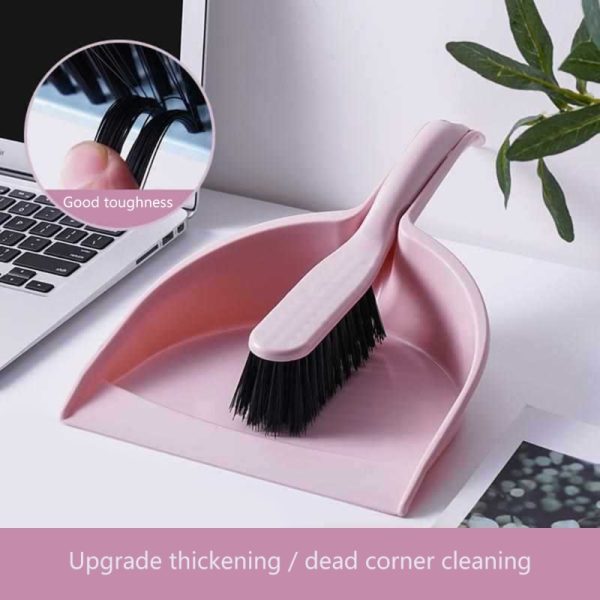 Large Broom And Dustpan Set For Home Mini Clean Brush With Dust Pans Hand Broom Brush Dust Pan Small Cleaning Brush ( Random Color )