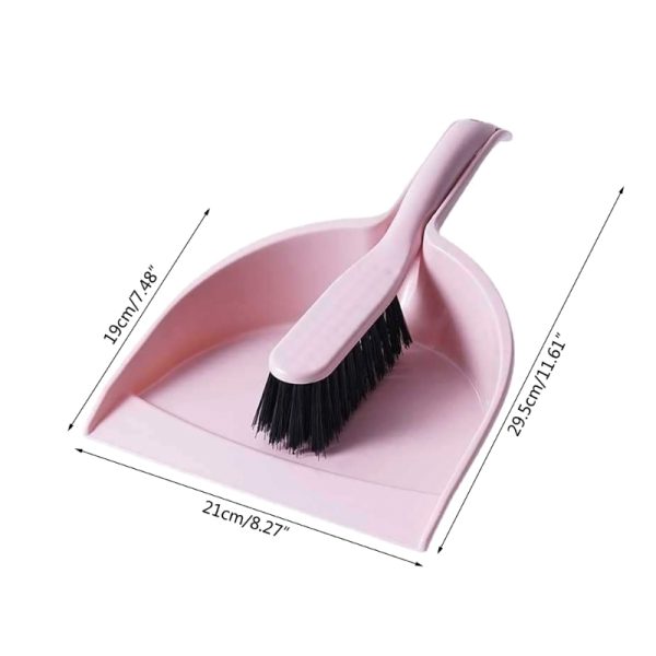 Large Broom And Dustpan Set For Home Mini Clean Brush With Dust Pans Hand Broom Brush Dust Pan Small Cleaning Brush ( Random Color )