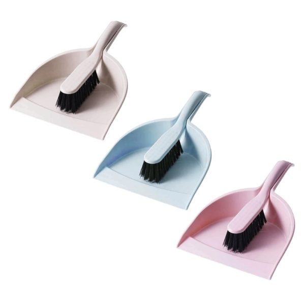 Large Broom And Dustpan Set For Home Mini Clean Brush With Dust Pans Hand Broom Brush Dust Pan Small Cleaning Brush ( Random Color )