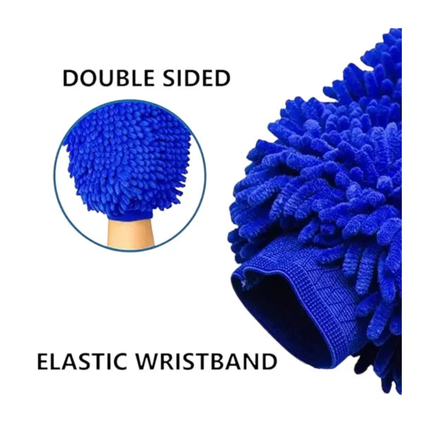 Microfiber Double-sided Cleaning Gloves – Ideal For House And Car Cleaning