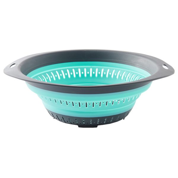 ( 1 Piece ) Plastic Kitchen Drain Basket Collapsible Fruit And Vegetable Baskets ( Random Color )