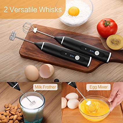 Rechargeable Electric Coffee Mixer Egg Beater Quick Frothing Action