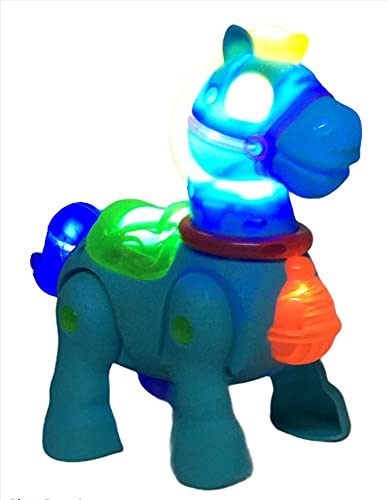 Walking Musical Pony Horse – Lights And Sounds – Interactive Kid Fun Toy (random Color)