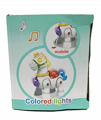 Walking Musical Pony Horse – Lights And Sounds – Interactive Kid Fun Toy (random Color)